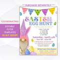 gnome egg hunt signs school pto pta ptc